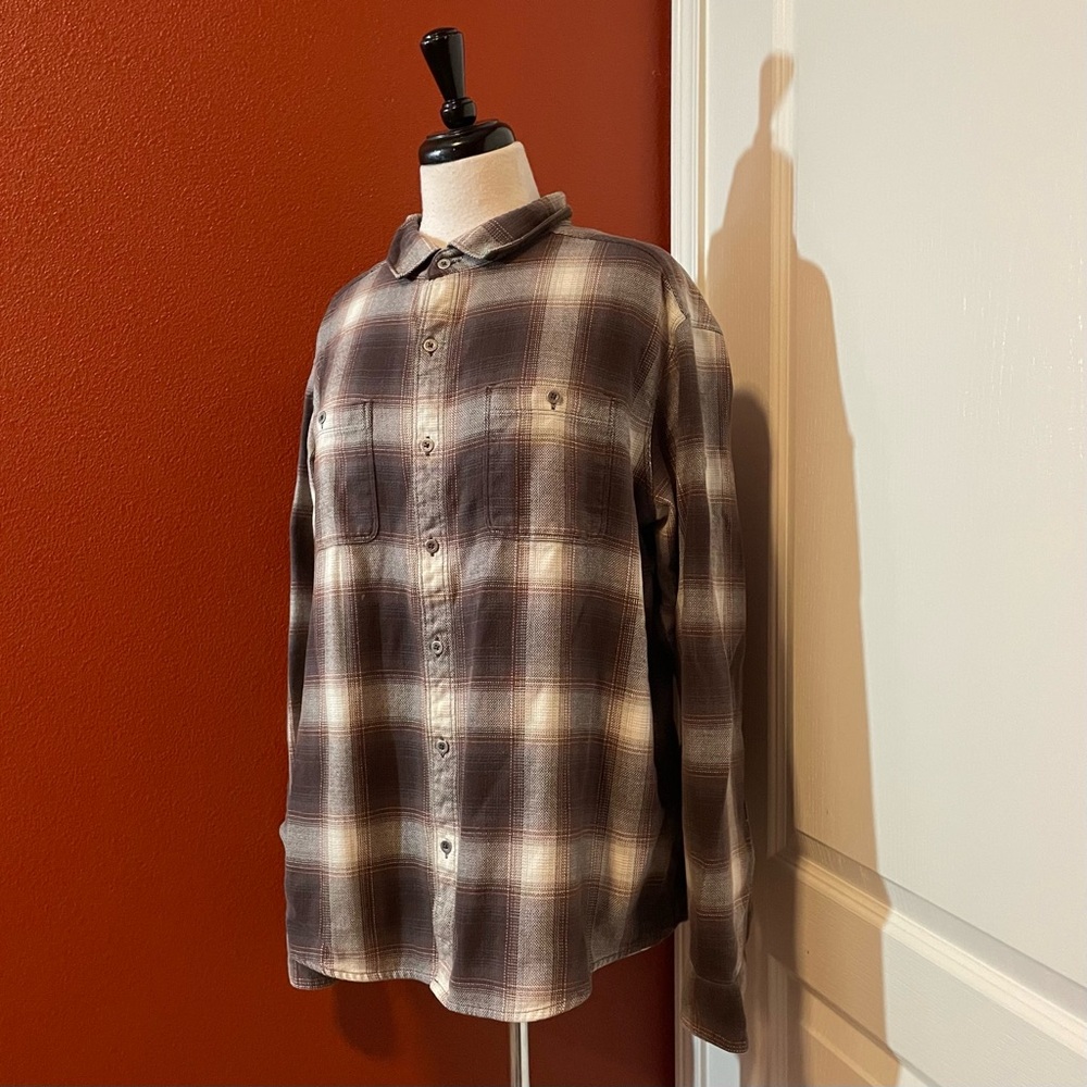 Kuhl Men’s Tencel Cotton‎ Blend Outdoor Plaid Button Down Long Sleeve Shirt